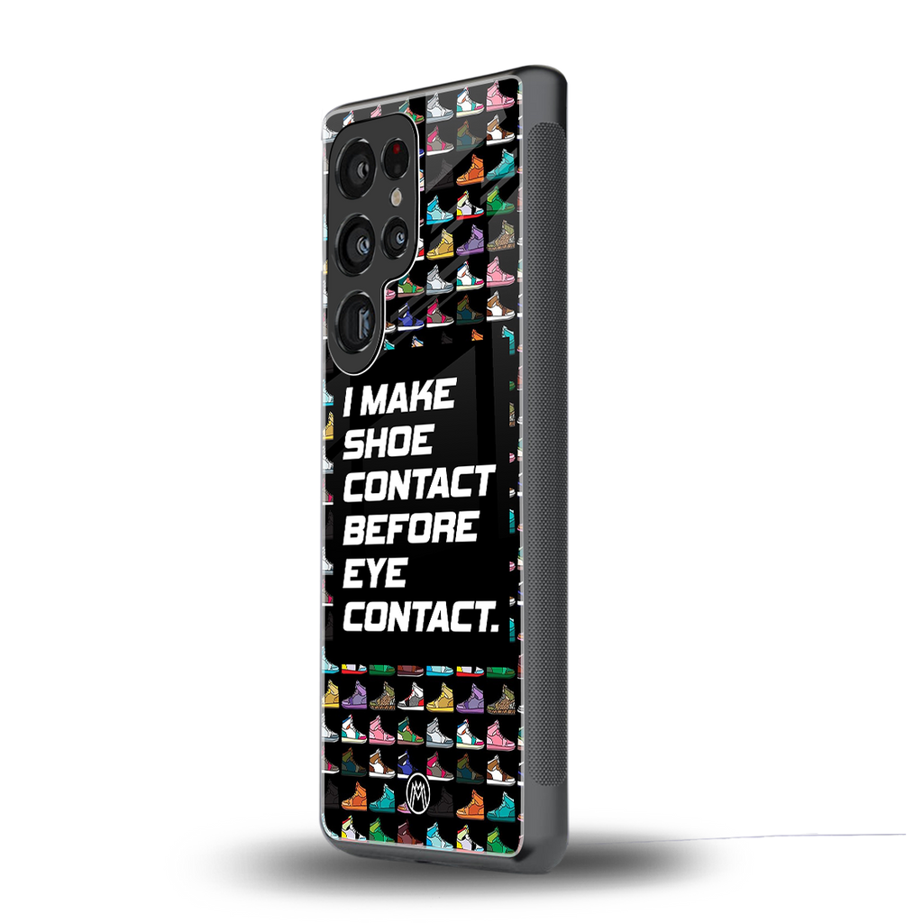 shoe contact back phone cover | glass case for samsung galaxy s25 ultra