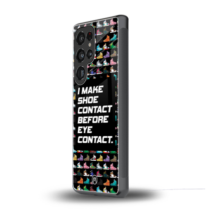 shoe contact back phone cover | glass case for samsung galaxy s25 ultra