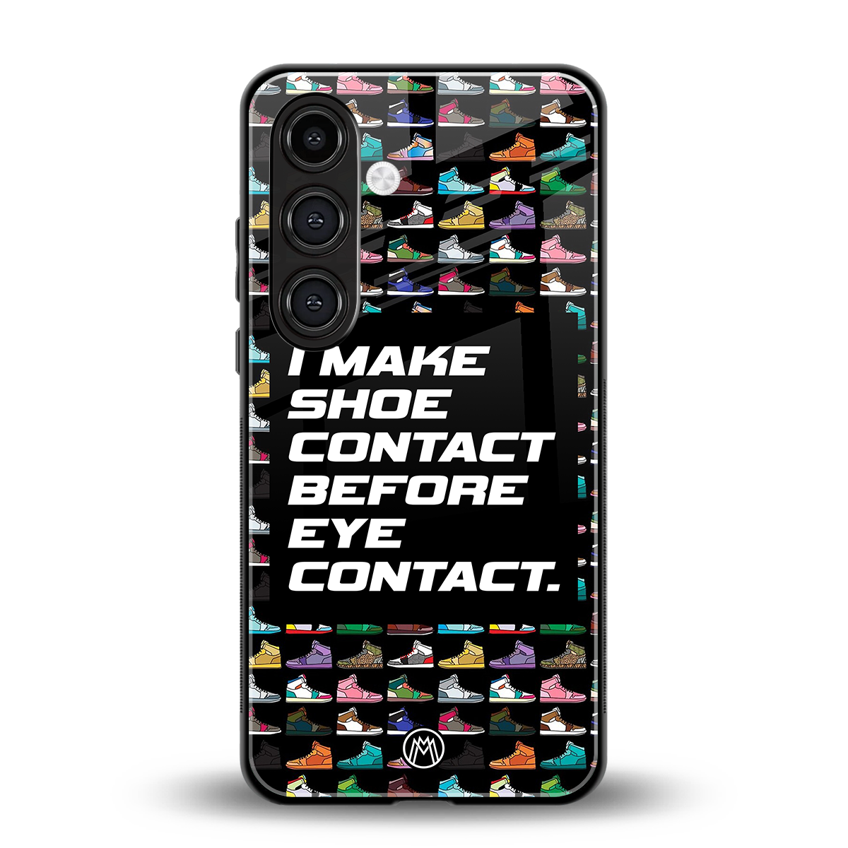 shoe contact back phone cover | glass case for samsung galaxy s23 plus