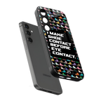 shoe contact back phone cover | glass case for samsung galaxy s24 plus