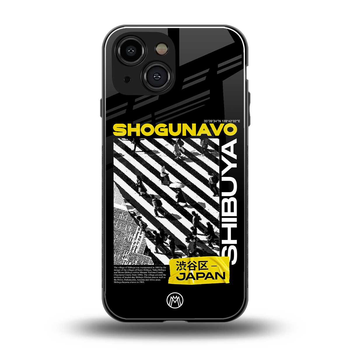 shogunavo shibuya back phone cover | glass case for iphone 13 mini