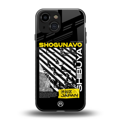 shogunavo shibuya back phone cover | glass case for iphone 13 mini