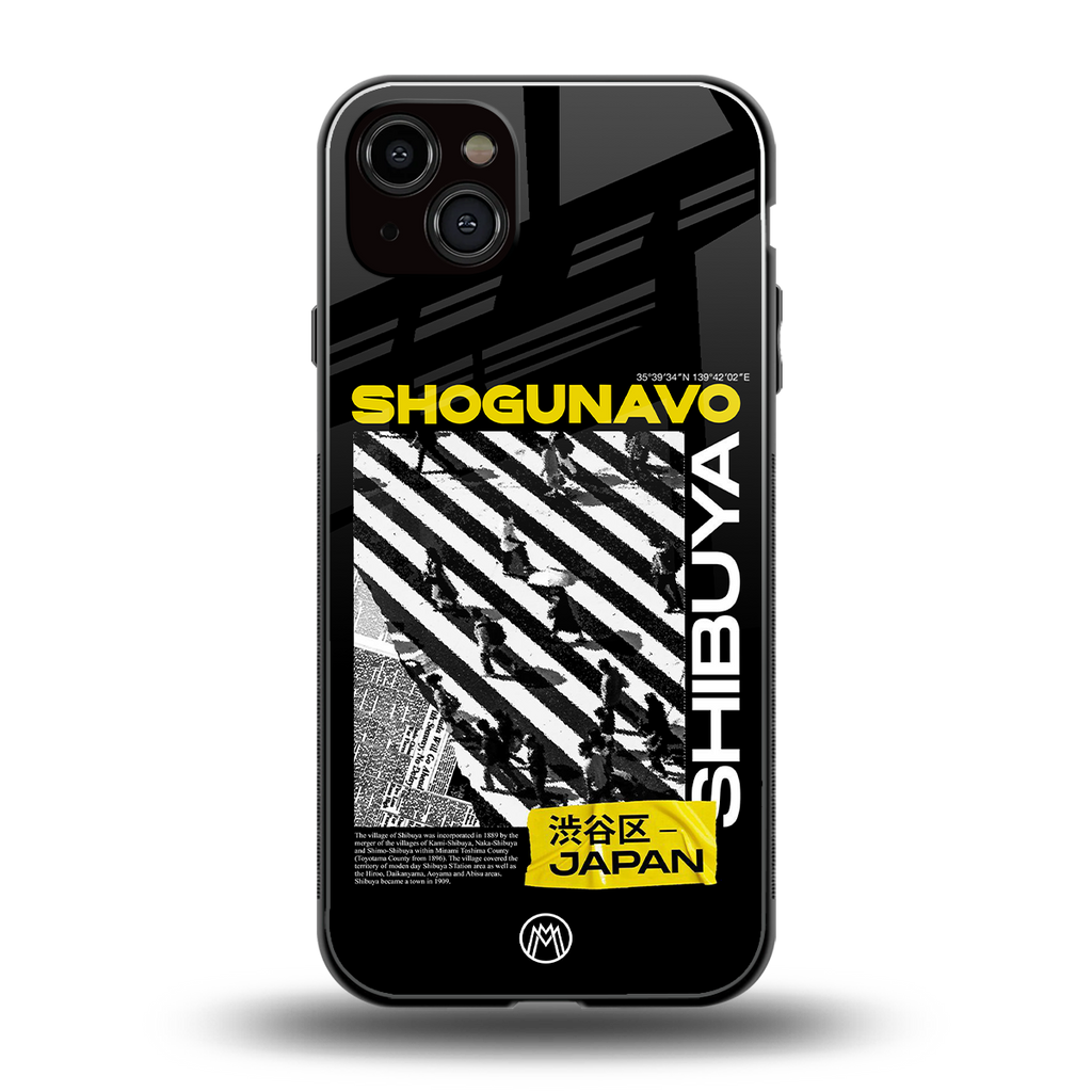 shogunavo shibuya back phone cover | glass case for iphone 14 plus