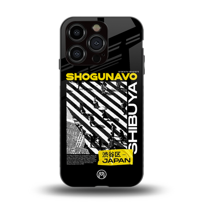 shogunavo shibuya back phone cover | glass case for iphone 15 pro