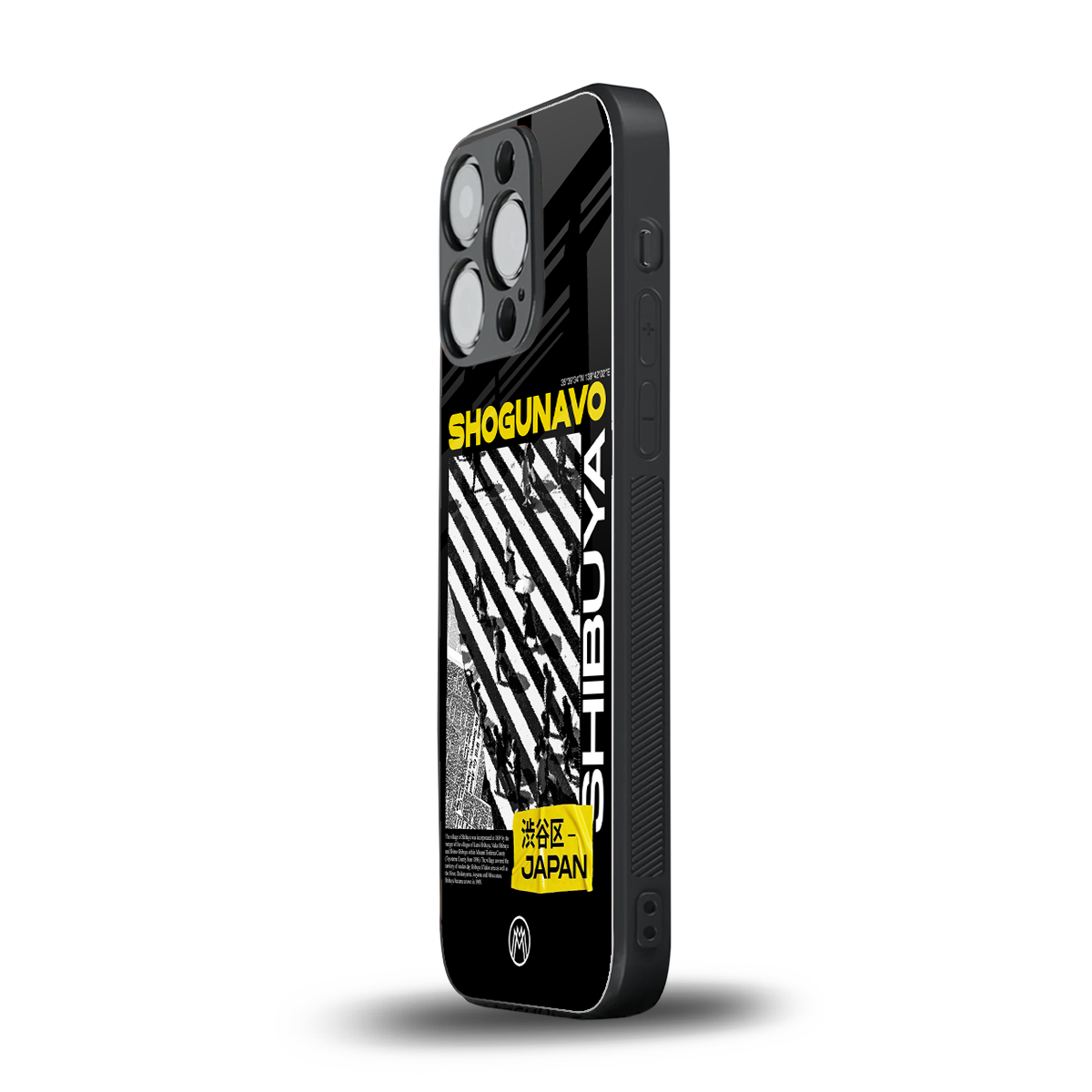 shogunavo shibuya back phone cover | glass case for iphone 15 pro