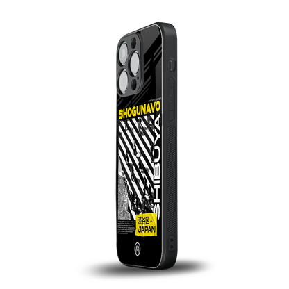 shogunavo shibuya back phone cover | glass case for iphone 15 pro