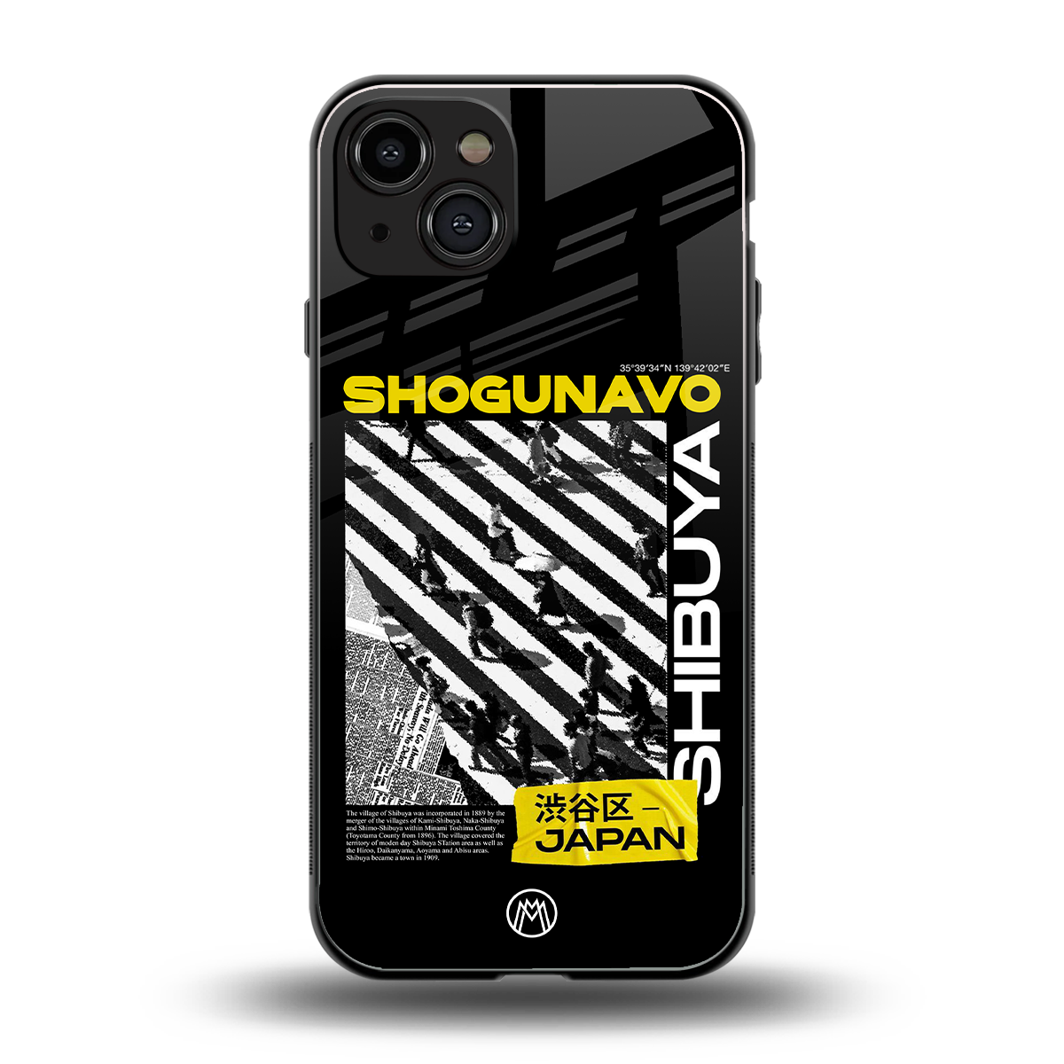 shogunavo shibuya back phone cover | glass case for iphone 15