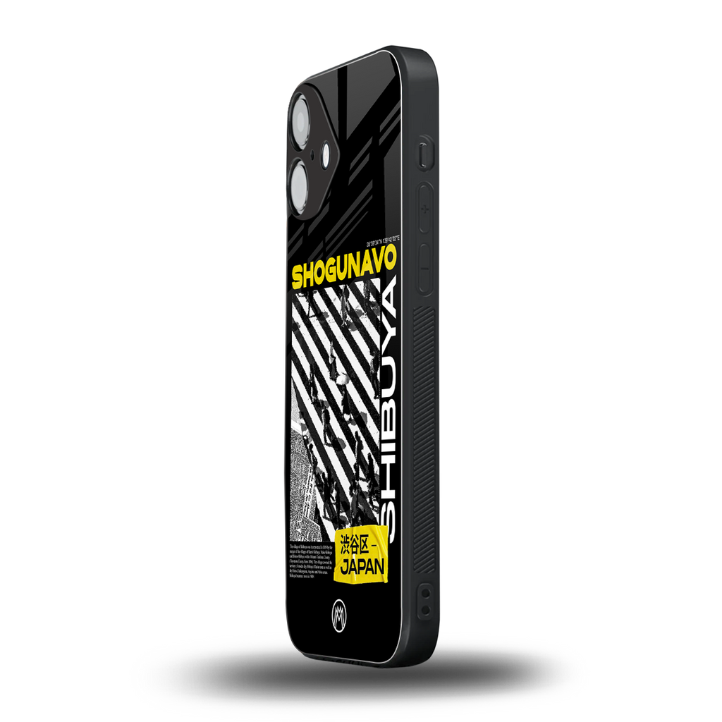 shogunavo shibuya back phone cover | glass case for iphone 16 plus
