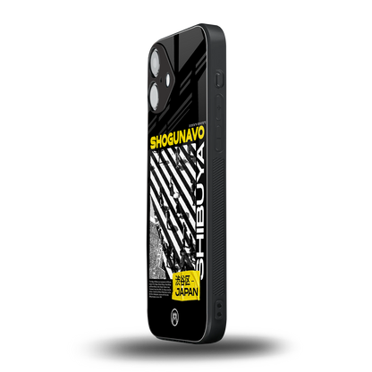 shogunavo shibuya back phone cover | glass case for iphone 16 plus
