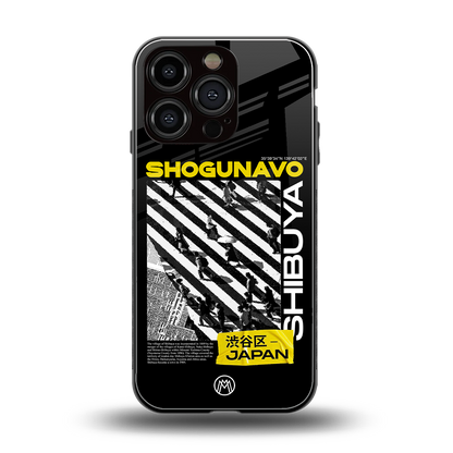 shogunavo shibuya back phone cover | glass case for iphone 16 pro