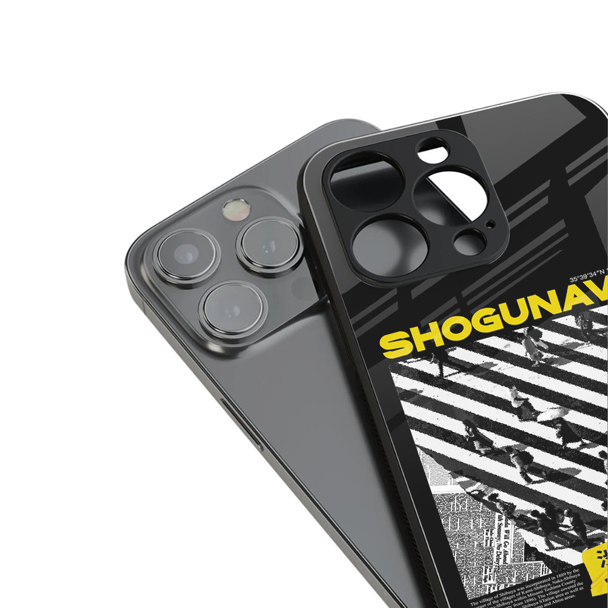 shogunavo shibuya back phone cover | glass case for iphone 16 pro