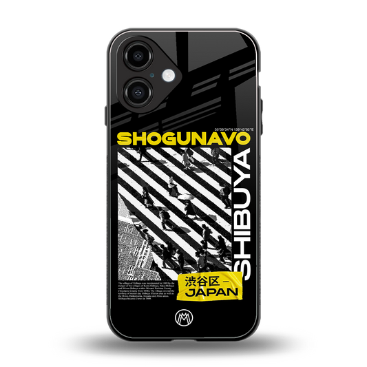 shogunavo shibuya back phone cover | glass case for iphone 16