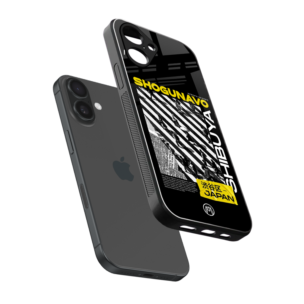 shogunavo shibuya back phone cover | glass case for iphone 16