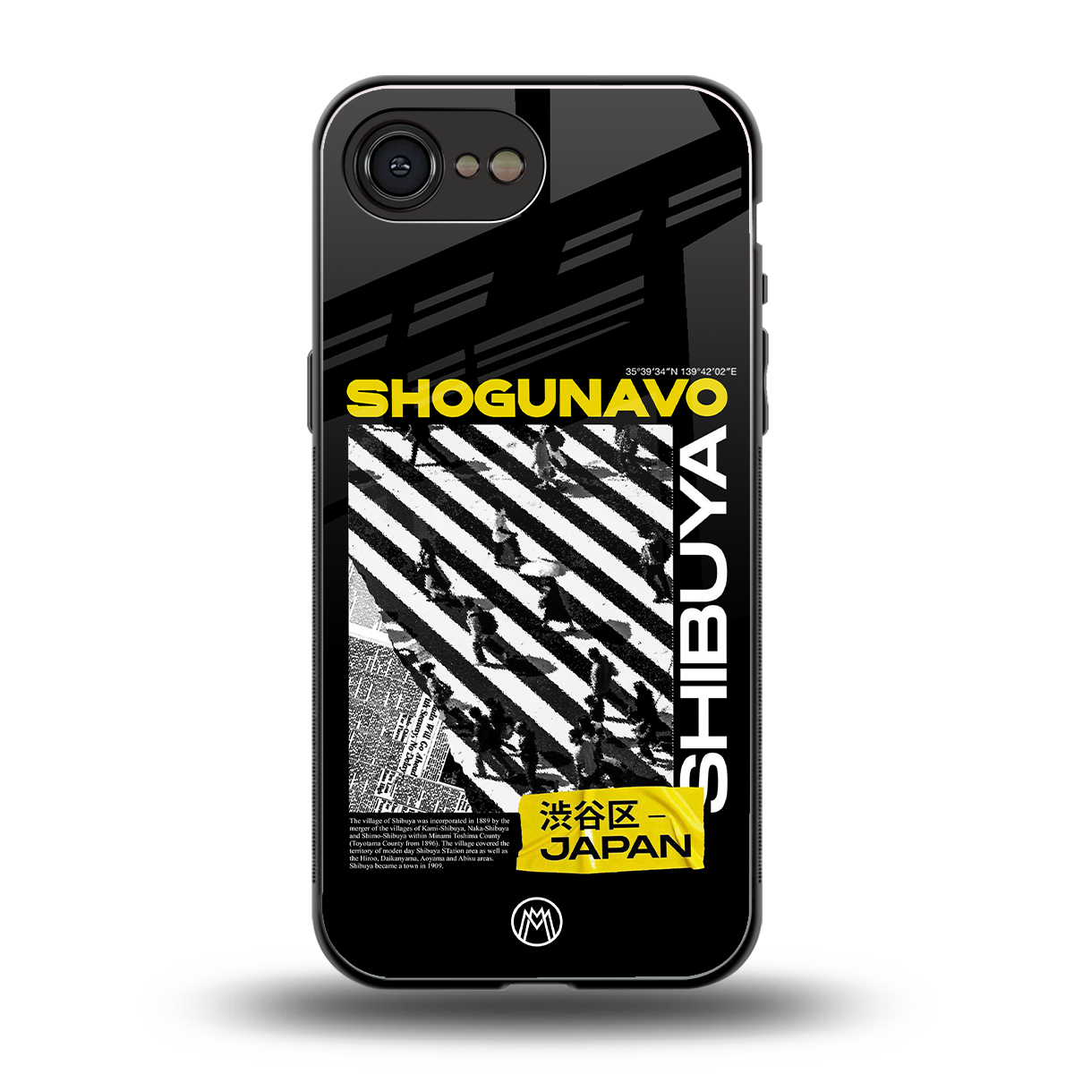 shogunavo shibuya back phone cover | glass case for iphone 16e