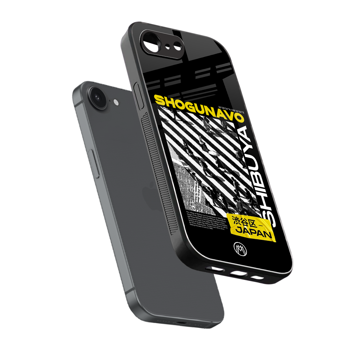 shogunavo shibuya back phone cover | glass case for iphone 16e