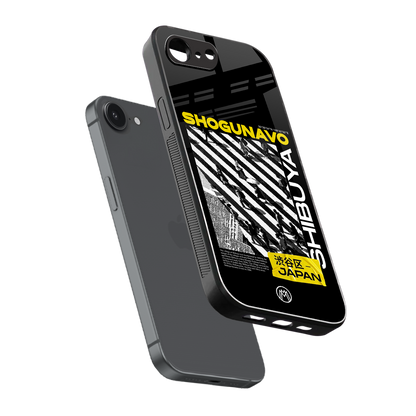 shogunavo shibuya back phone cover | glass case for iphone 16e