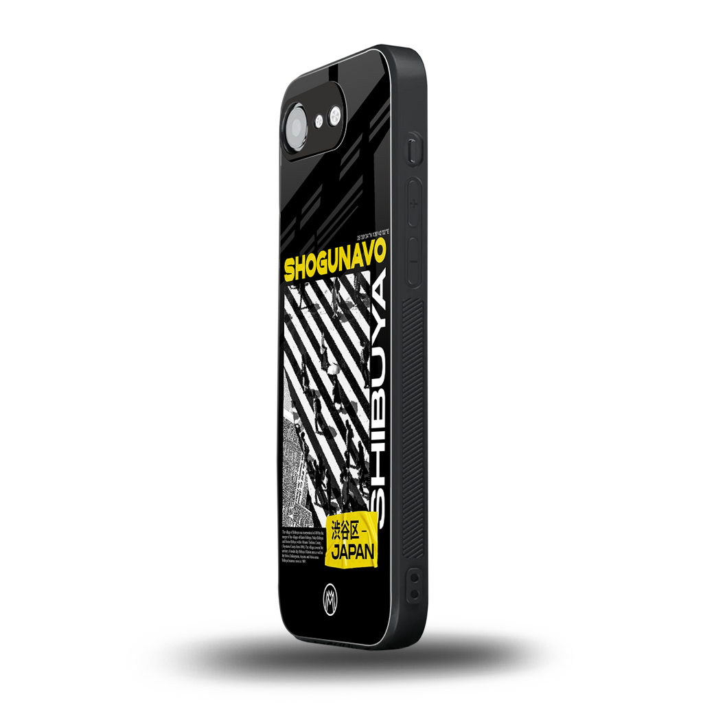 shogunavo shibuya back phone cover | glass case for iphone 16e