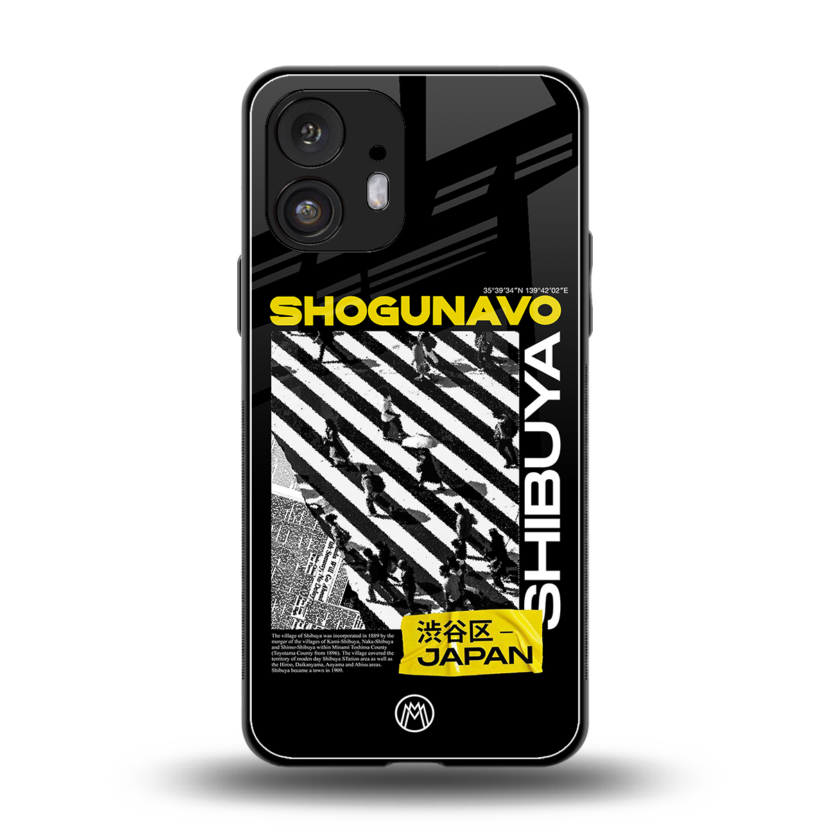 shogunavo shibuya back phone cover | glass case for nothing phone 2