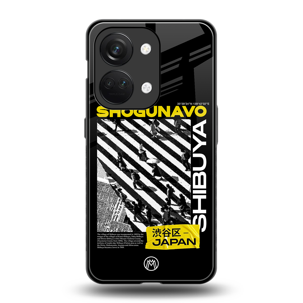shogunavo shibuya back phone cover | glass case for oneplus nord 3