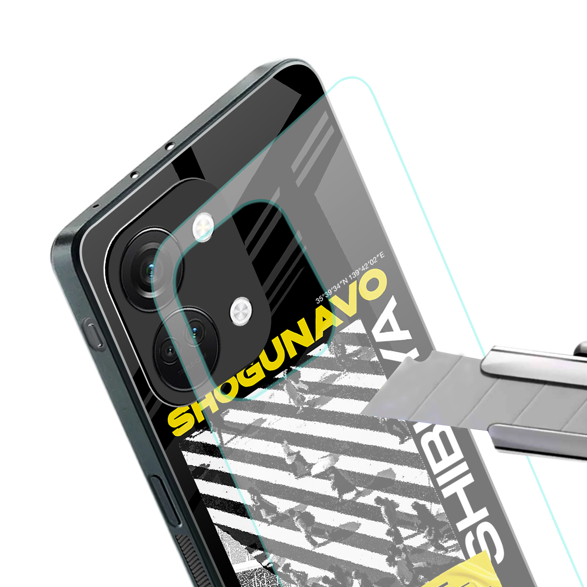 shogunavo shibuya back phone cover | glass case for oneplus nord 3