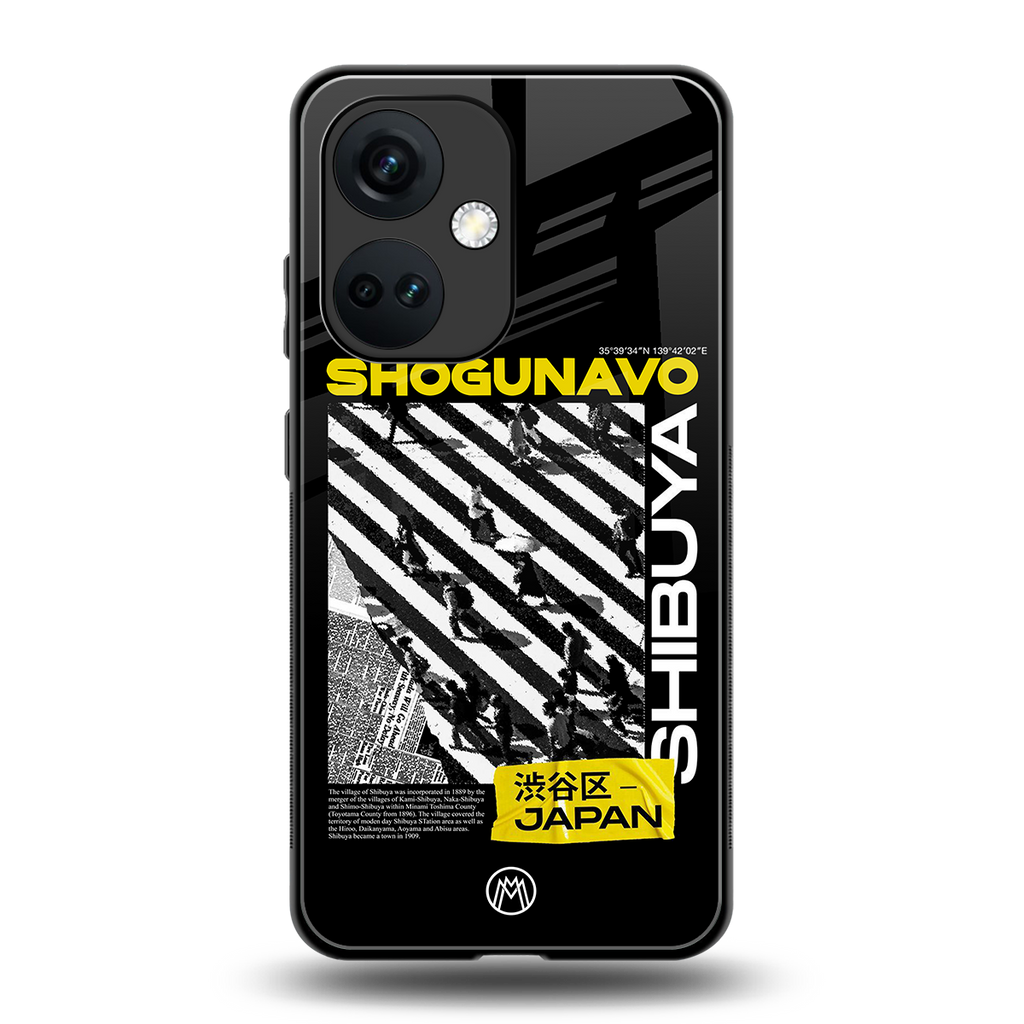 shogunavo shibuya back phone cover | glass case for oneplus nord ce 3