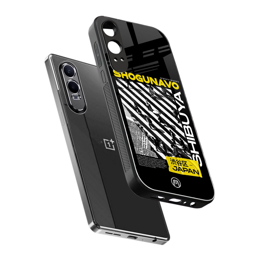shogunavo shibuya back phone cover | glass case for oneplus nord ce 4 lite