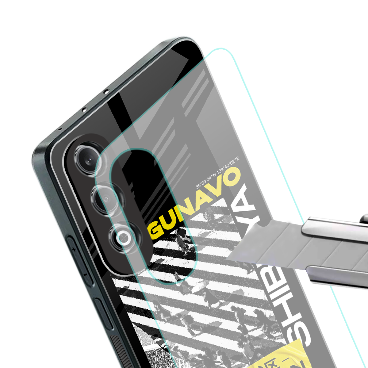 shogunavo shibuya back phone cover | glass case for oneplus nord ce 4