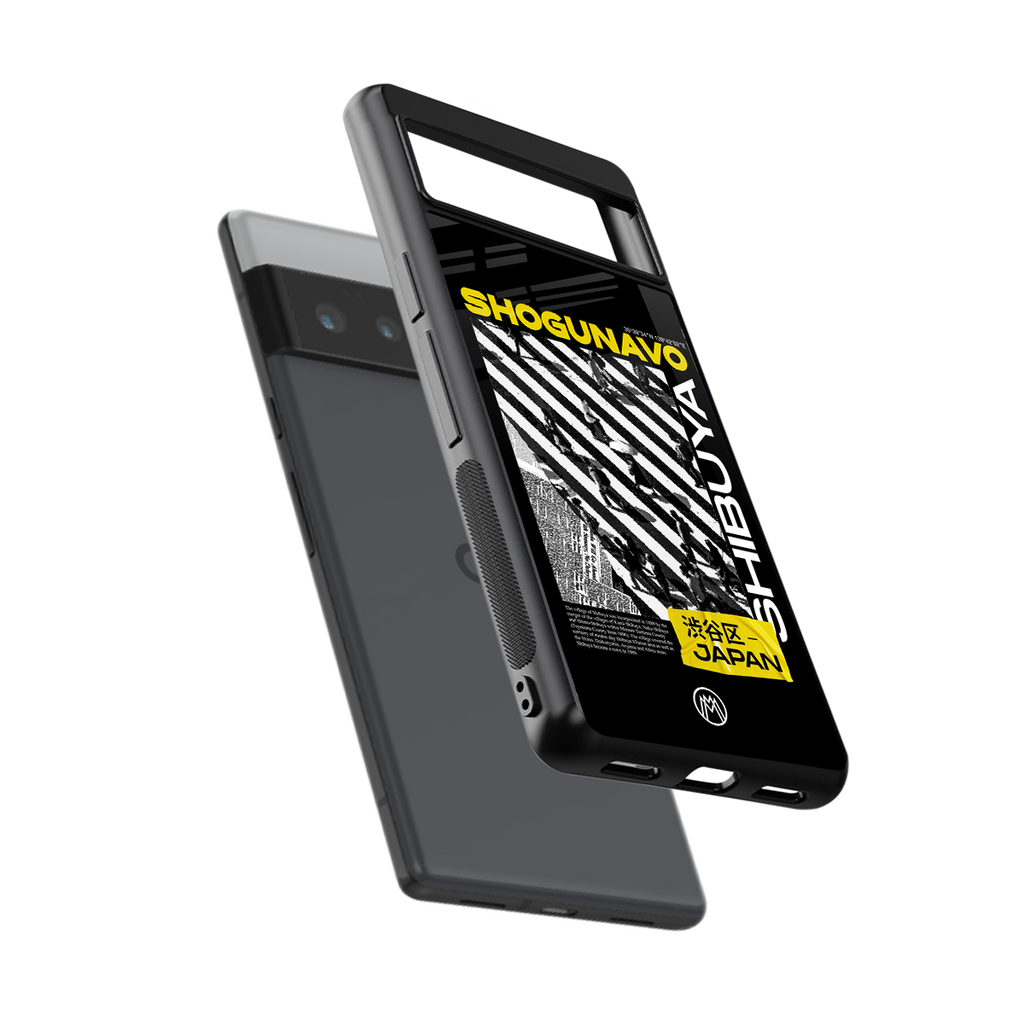 shogunavo shibuya back phone cover | glass case for google pixel 6 pro