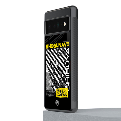shogunavo shibuya back phone cover | glass case for google pixel 6 pro