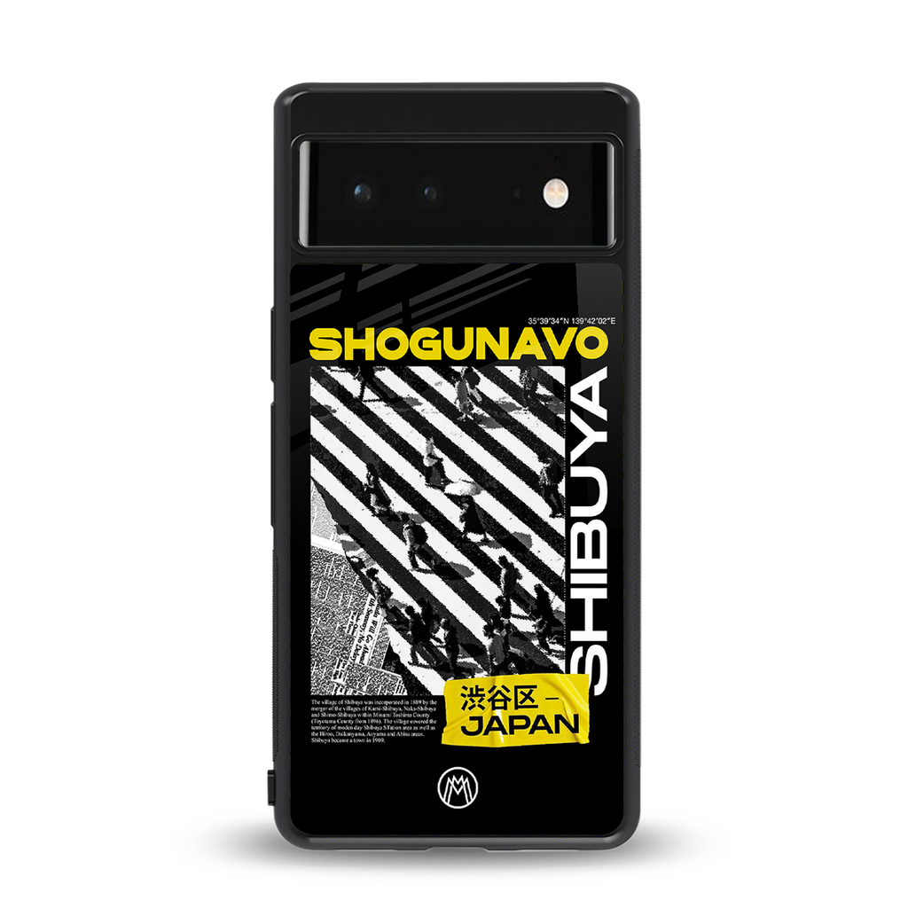 shogunavo shibuya back phone cover | glass case for google pixel 6