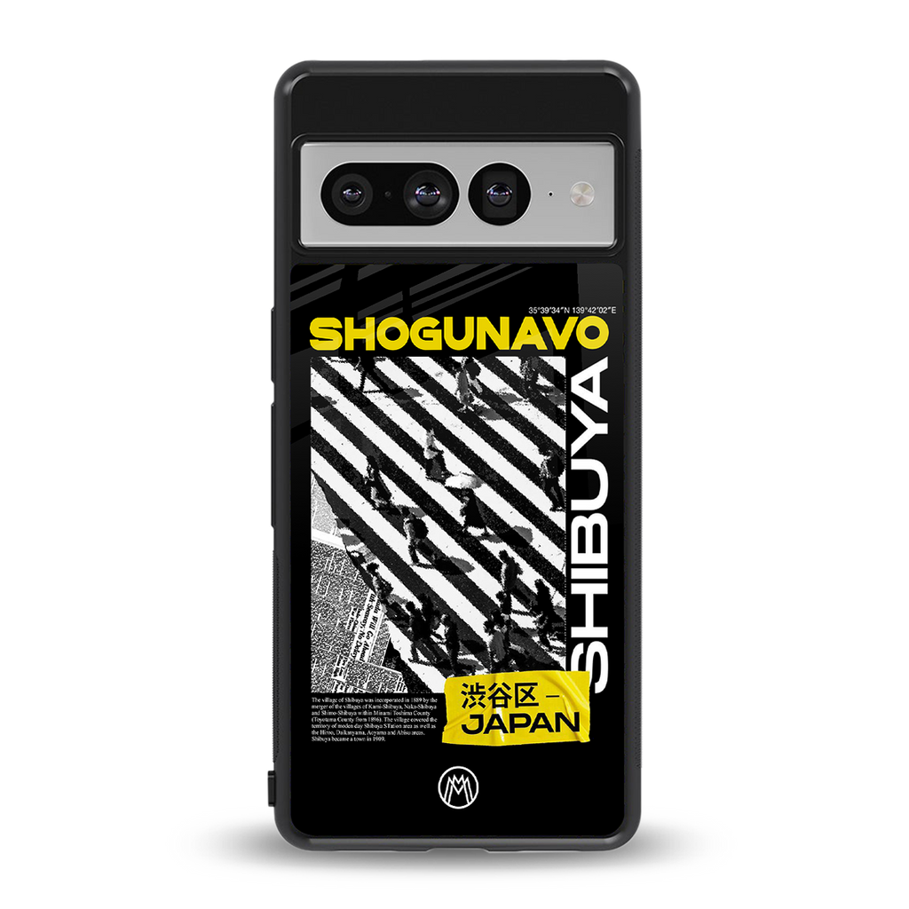 shogunavo shibuya back phone cover | glass case for google pixel 7 pro