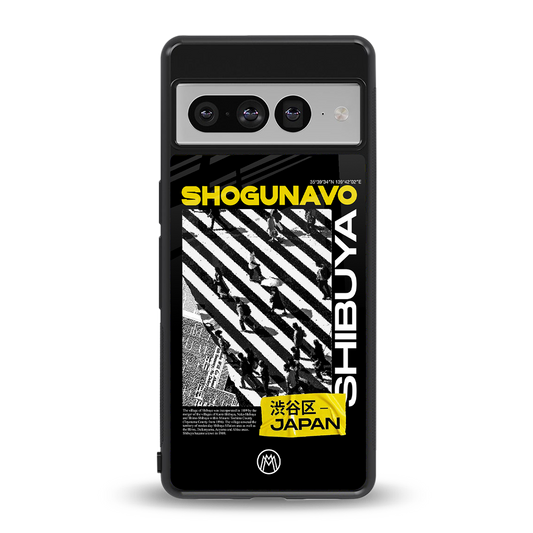 shogunavo shibuya back phone cover | glass case for google pixel 7 pro