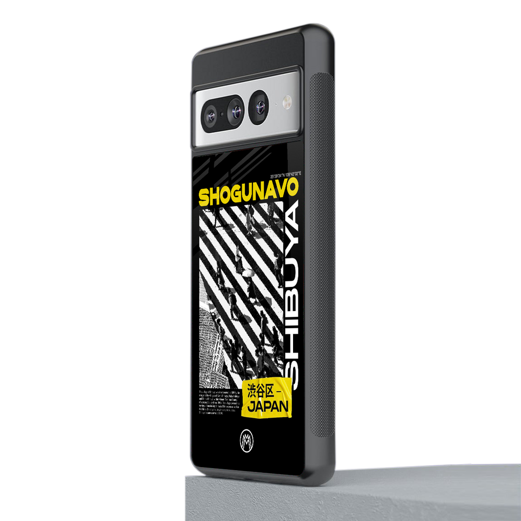 shogunavo shibuya back phone cover | glass case for google pixel 7 pro