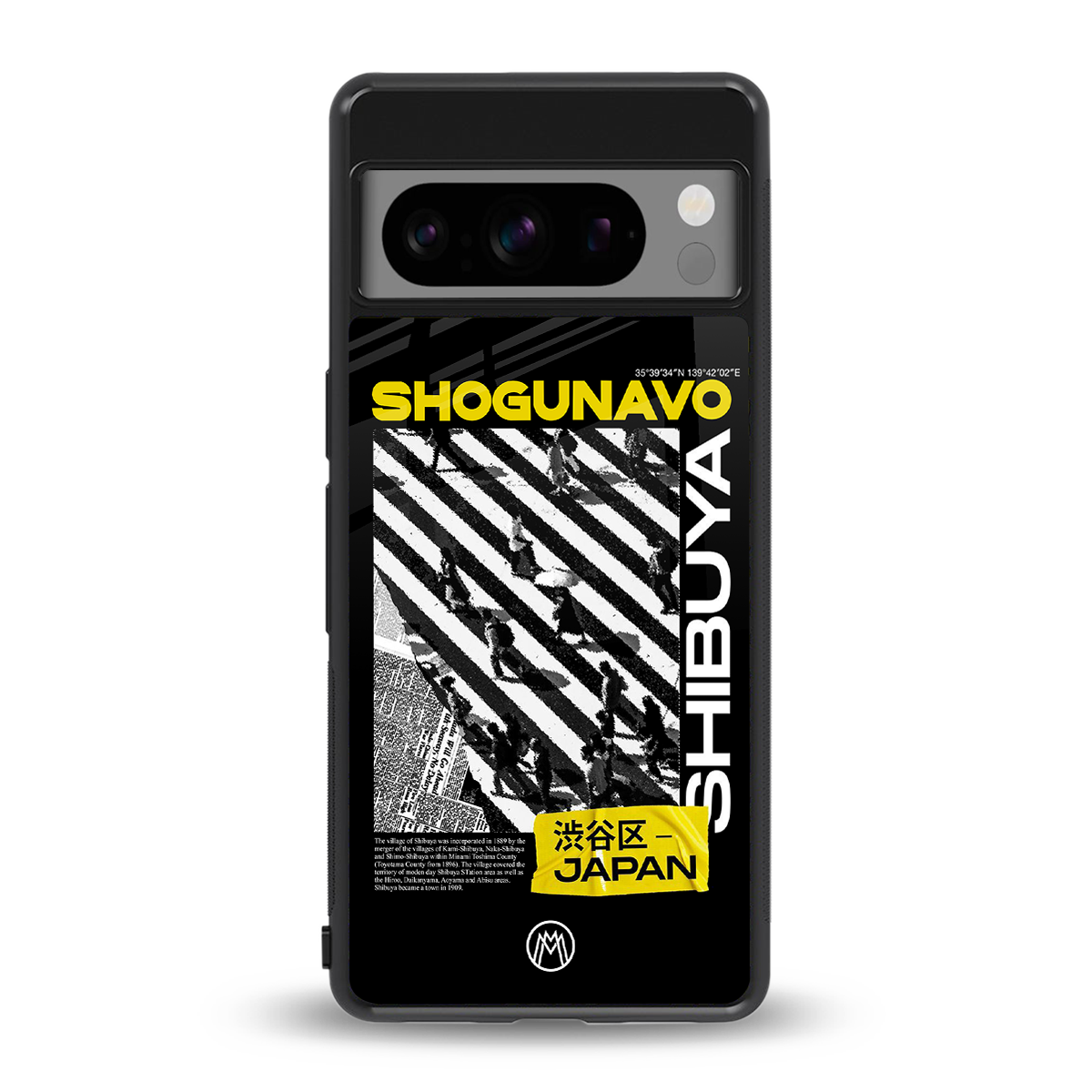 shogunavo shibuya back phone cover | glass case for google pixel 8 pro