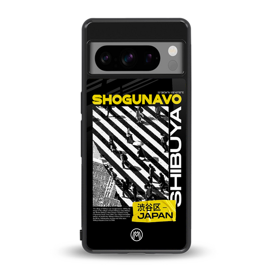 shogunavo shibuya back phone cover | glass case for google pixel 8 pro