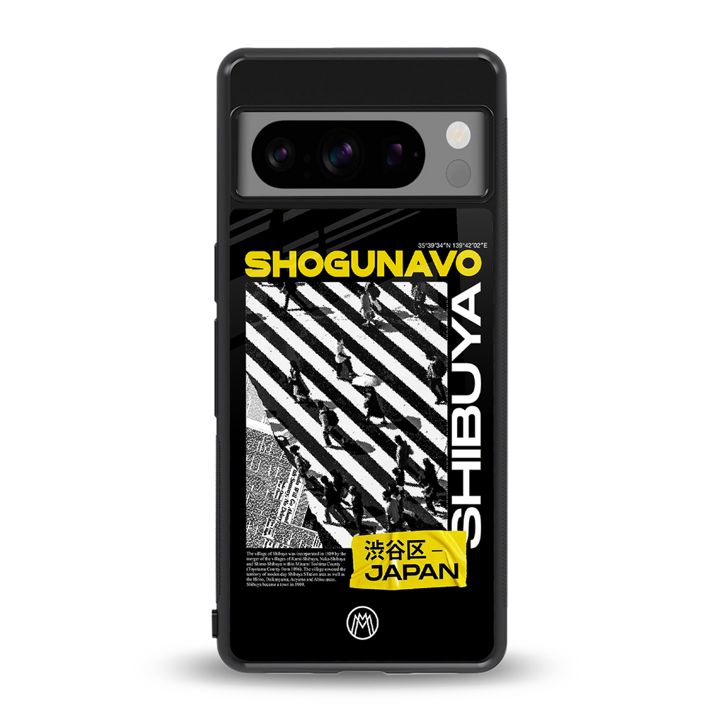 shogunavo shibuya back phone cover | glass case for google pixel 8 pro