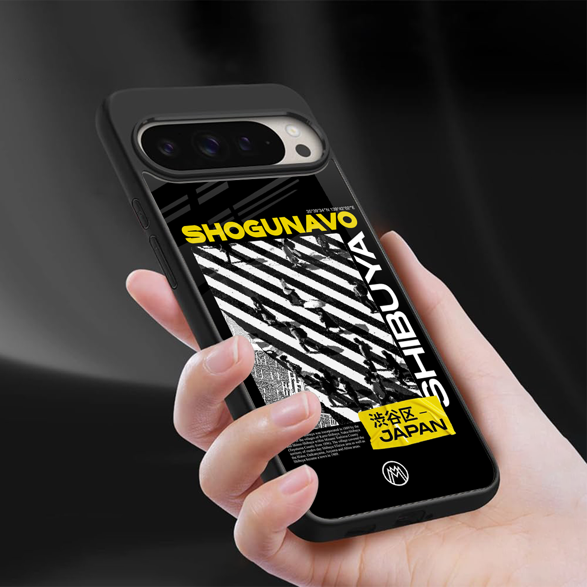 shogunavo shibuya back phone cover | glass case for google pixel 9 pro xl