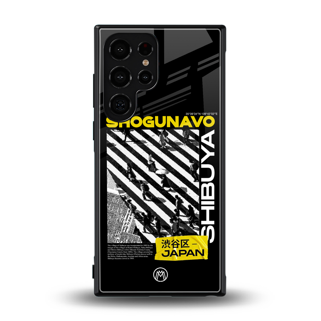 shogunavo shibuya back phone cover | glass case for samsung galaxy s23 ultra