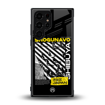 shogunavo shibuya back phone cover | glass case for samsung galaxy s23 ultra