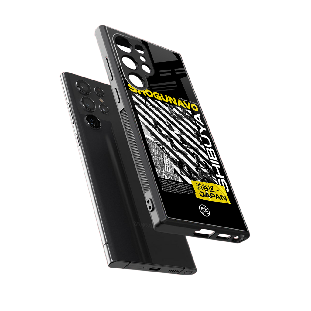 shogunavo shibuya back phone cover | glass case for samsung galaxy s23 ultra