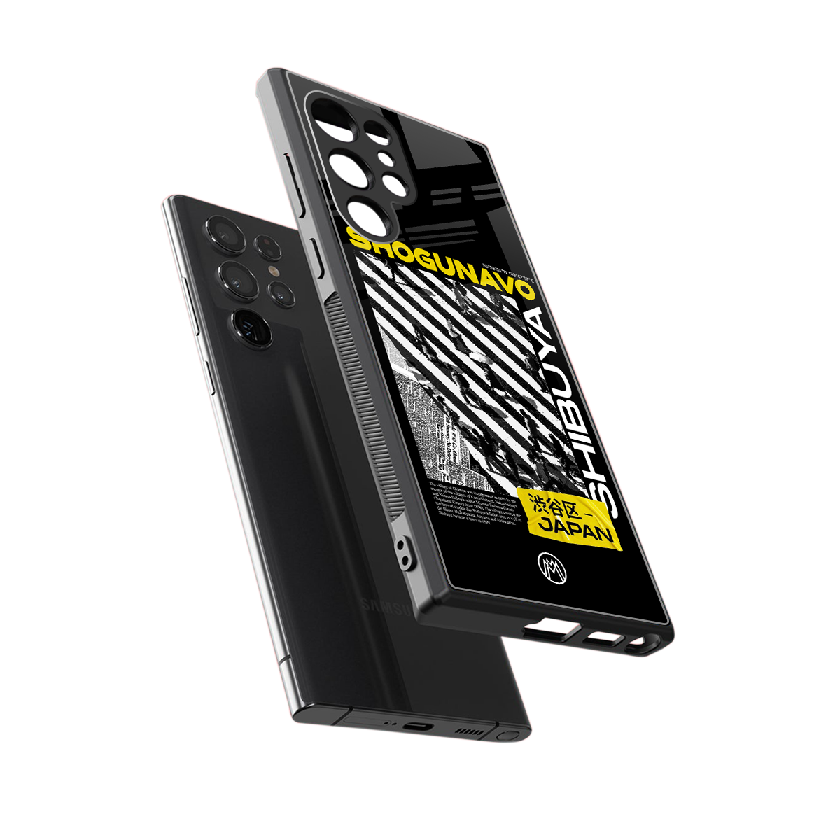 shogunavo shibuya back phone cover | glass case for samsung galaxy s23 ultra