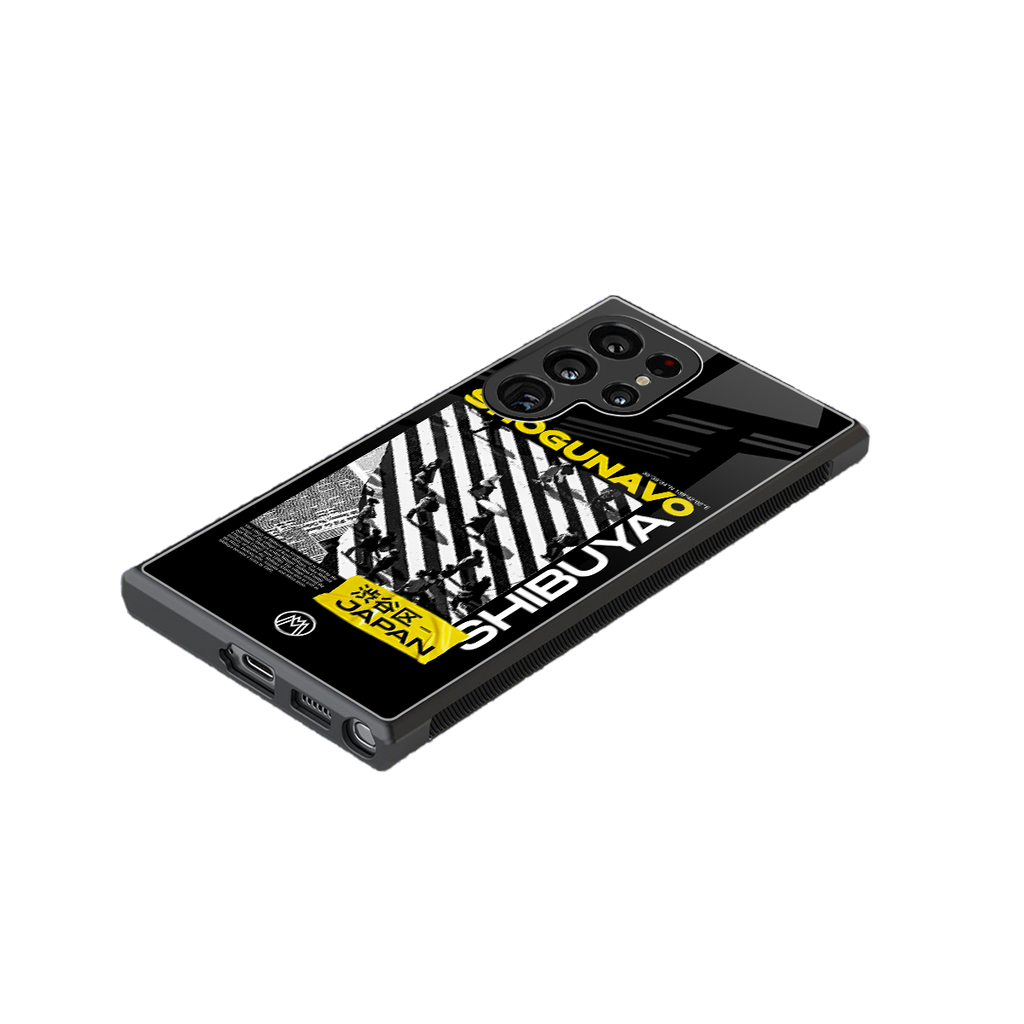 shogunavo shibuya back phone cover | glass case for samsung galaxy s23 ultra