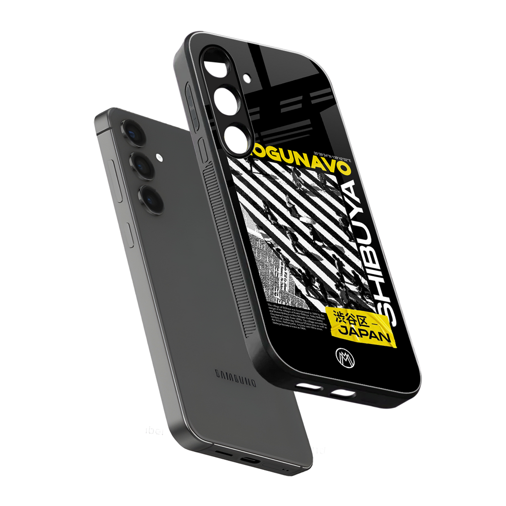 shogunavo shibuya back phone cover | glass case for samsung galaxy s24 plus