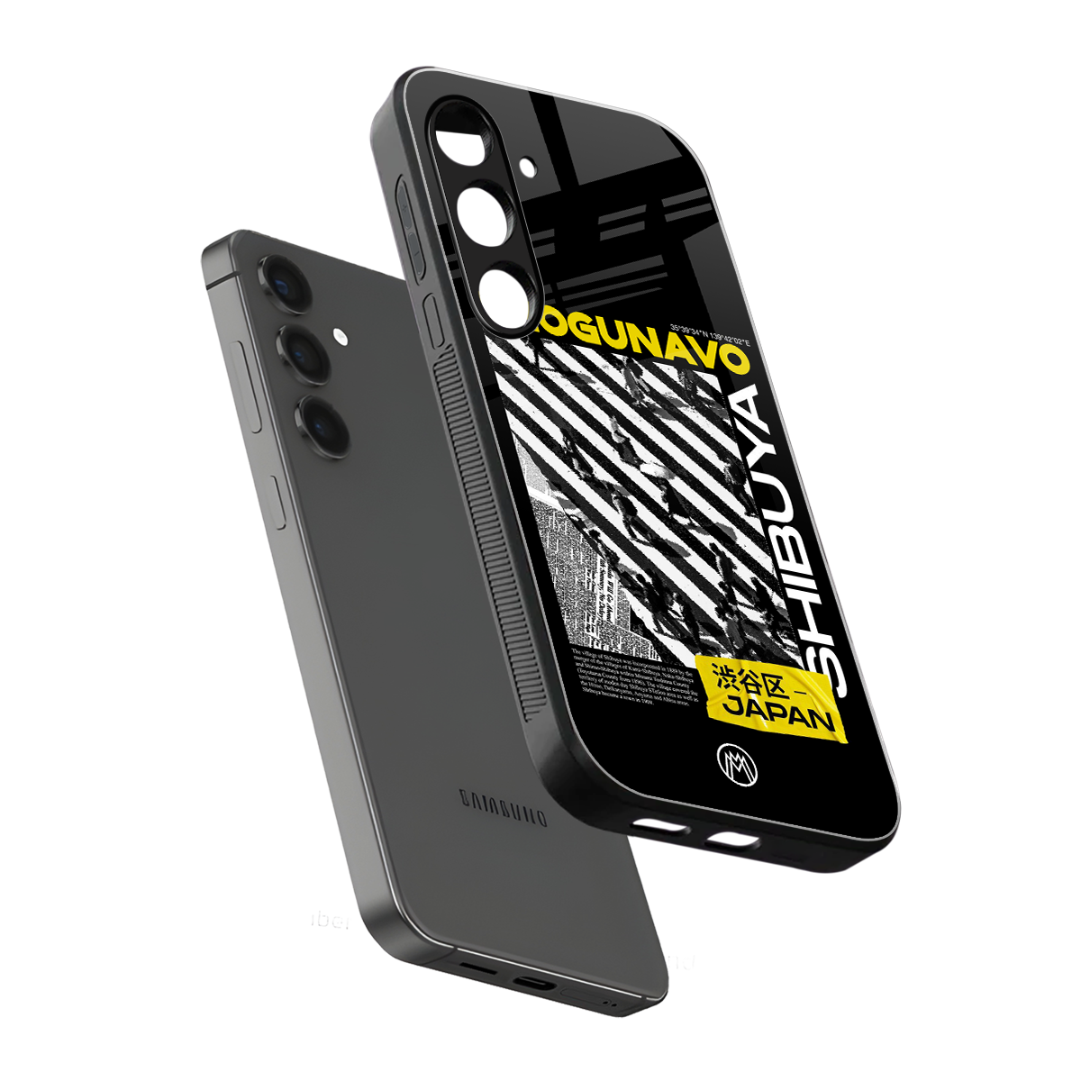 shogunavo shibuya back phone cover | glass case for samsung galaxy s25