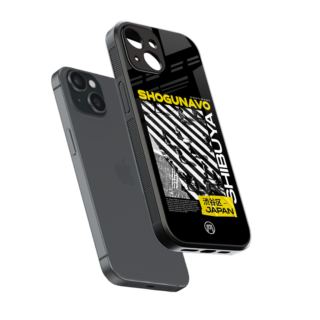 shogunavo shibuya back phone cover | glass case for iphone 15