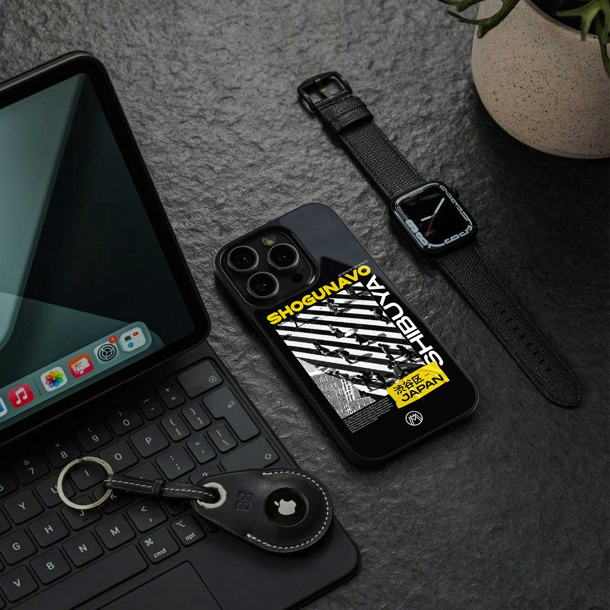 shogunavo shibuya back phone cover | glass case for samsung galaxy s23 ultra