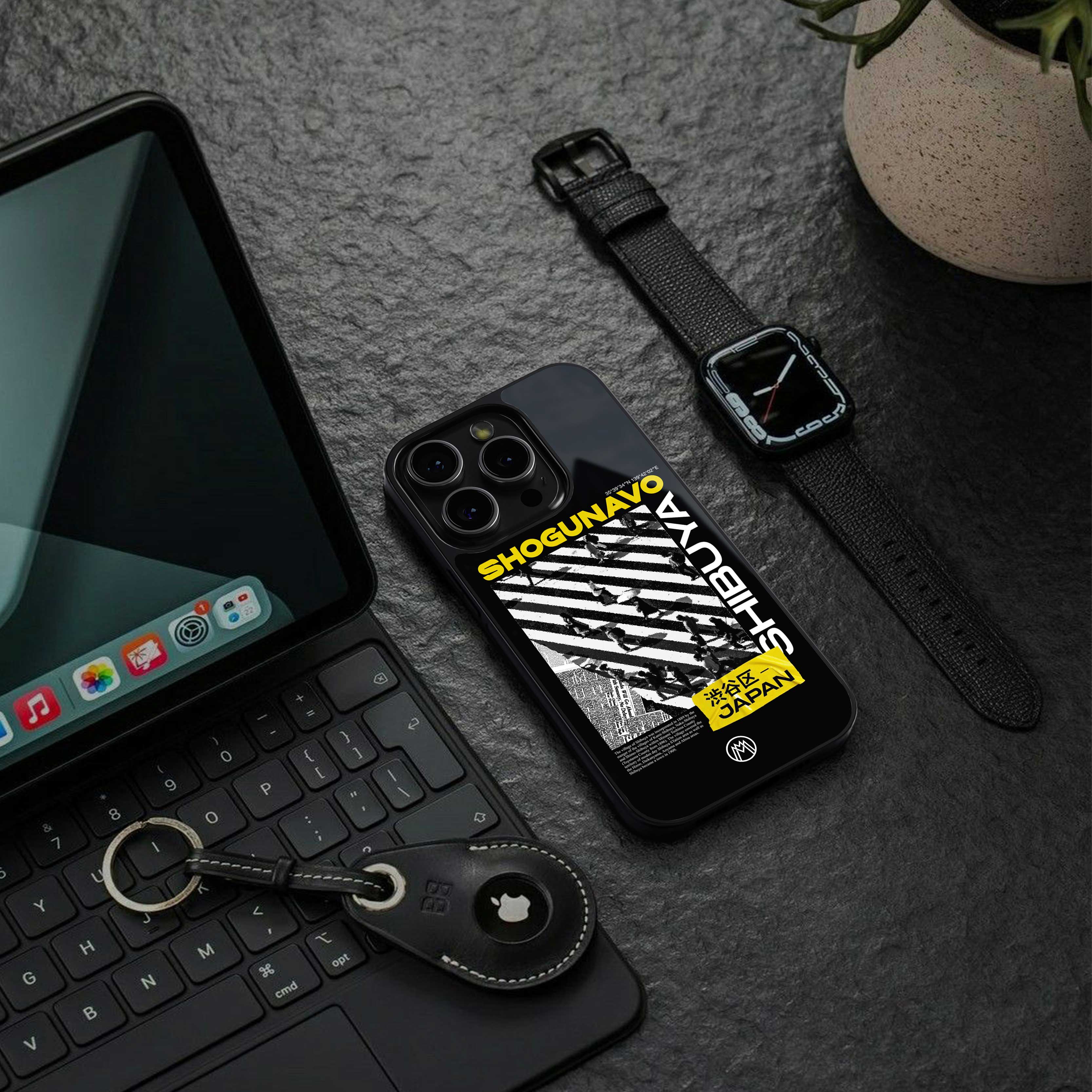 shogunavo shibuya back phone cover | glass case for iphone 13 pro