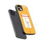 shopaholic back phone cover | glass case for iphone 14 plus