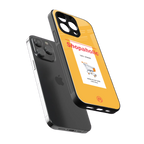 shopaholic back phone cover | glass case for iphone 16 pro max