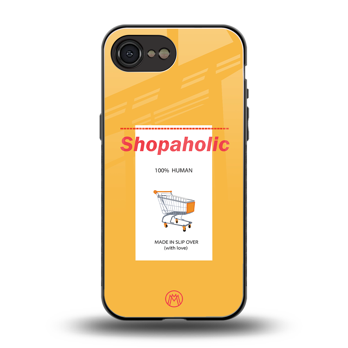 shopaholic back phone cover | glass case for iphone 16e